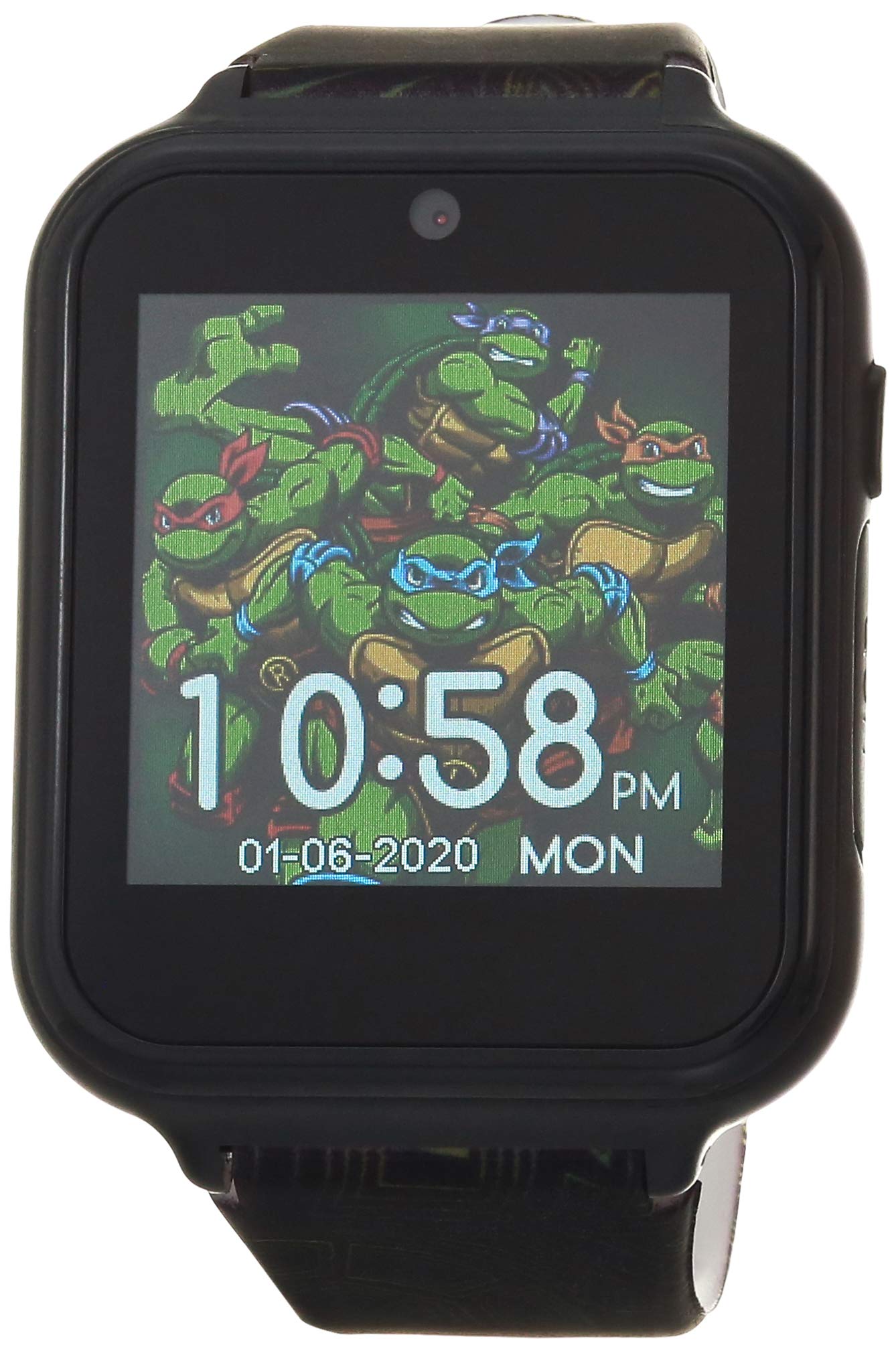 Accutime Teenage Mutant Ninja Turtles Kids Smart Watch With Selfie Camera, Video Recorder, Games, Stopwatch, Alarm, Calculator,